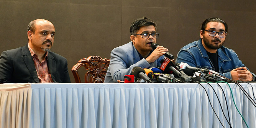 At the Foreign Service Academy in Dhaka, the Chief Advisor's Press Secretary, Mohammad Shafiqul Alam, briefs on various contemporary issues | Photo: PID