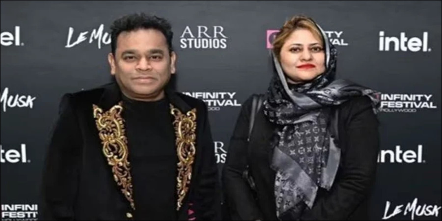 A.R. Rahman and his wife Saira Banu. Photo: Collected