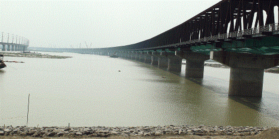 The construction of the country's longest railway bridge over the Jamuna River has been 100% completed.