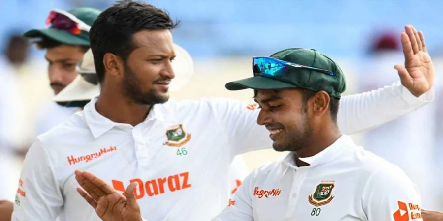 Shakib Al Hasan and Mehedi Hasan Miraz, when they played together in the national team.