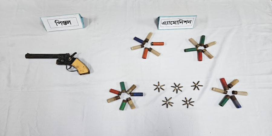 Illegal Firearms Recovered by Bangladesh Army in Meherpur Operation Photo: Collected